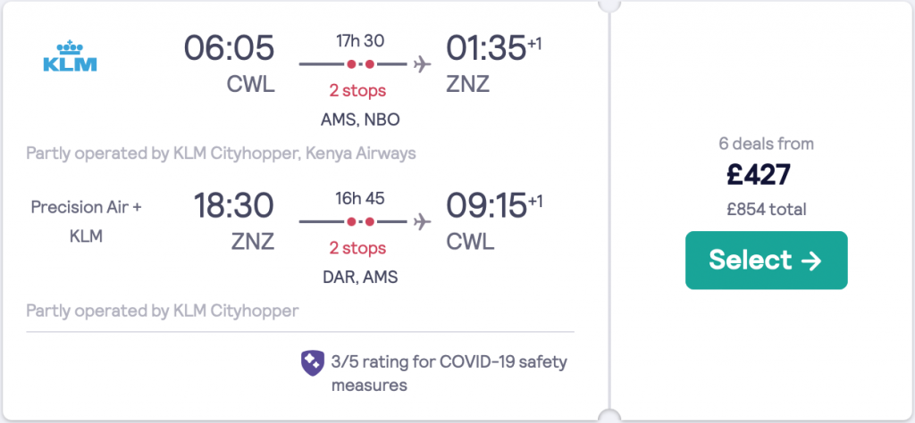 cheap flights from Cardiff