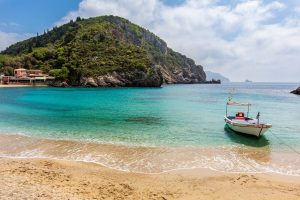 beach in Corfu