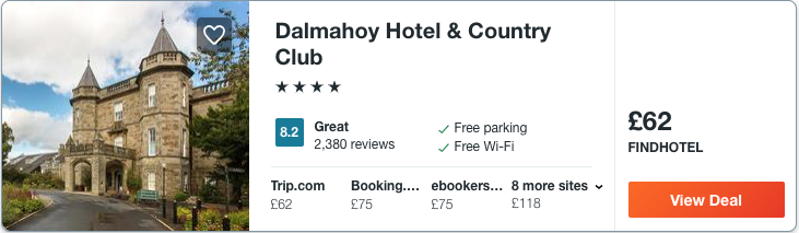 luxury hotel in Scotland