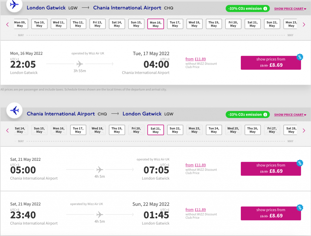 cheap flights to Crete