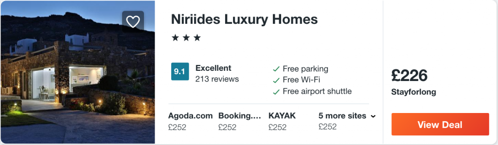 cheap hotel in Mykonos