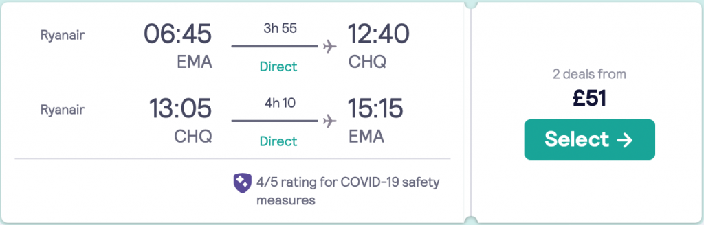 Cheap flights from Nottingham