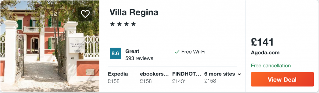 cheap hotel in Pisa