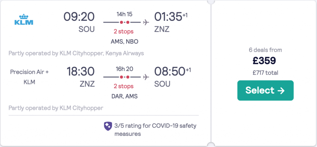 cheap flights from Southampton