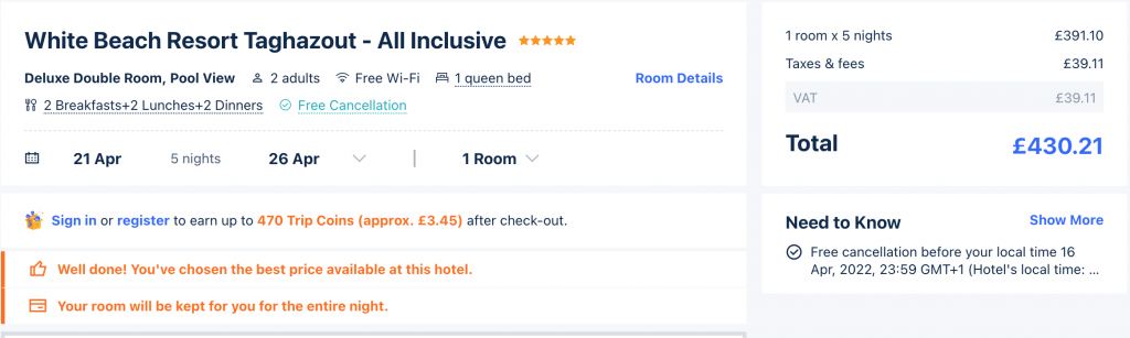 all-inclusive in Agadir