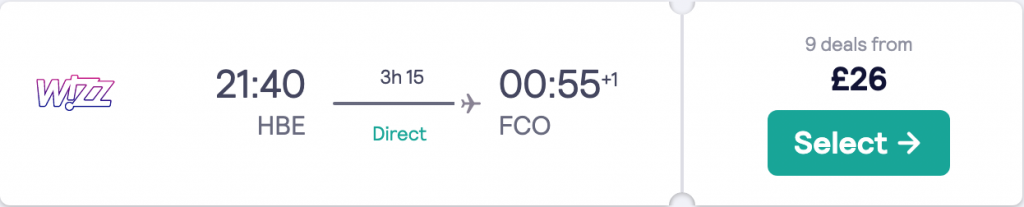 cheap flights to Rome