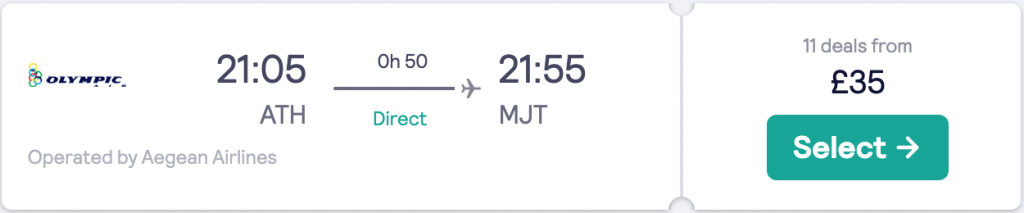 cheap flights to Lesbos