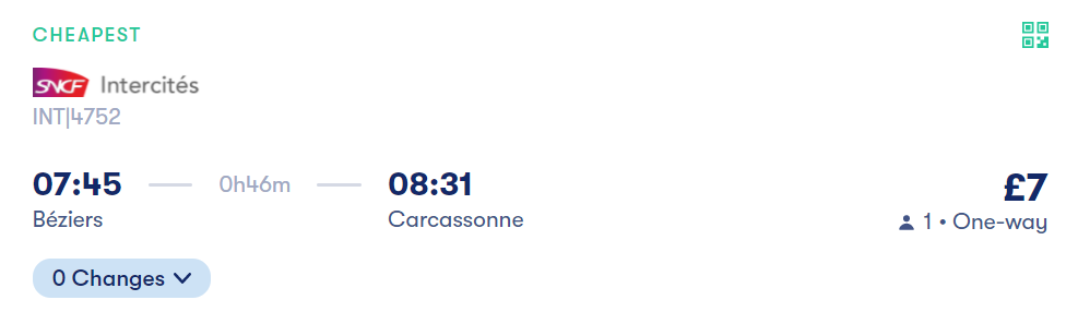 train to Carcassonne