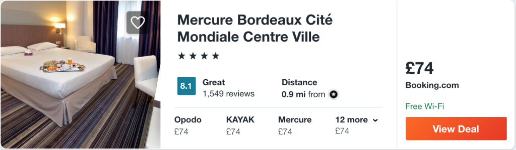 cheap hotel in Bordeaux