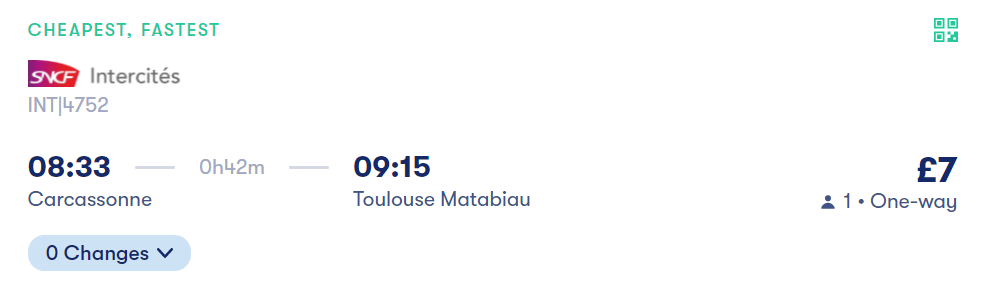 train to Toulouse
