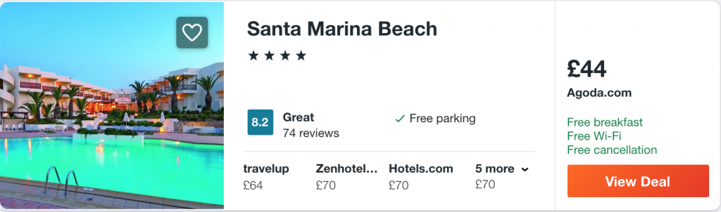 cheap hotel in Crete