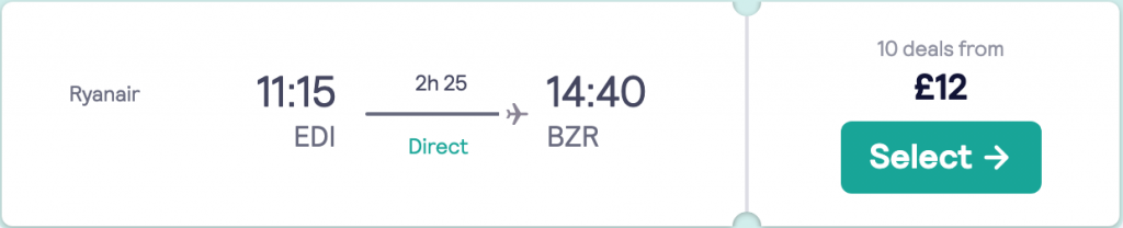 cheap flights to Beziers