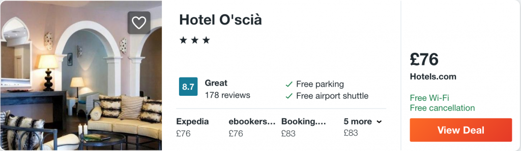 cheap hotel in Lampedusa