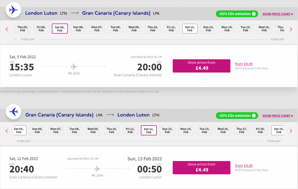 cheap flights to Gran Canaria