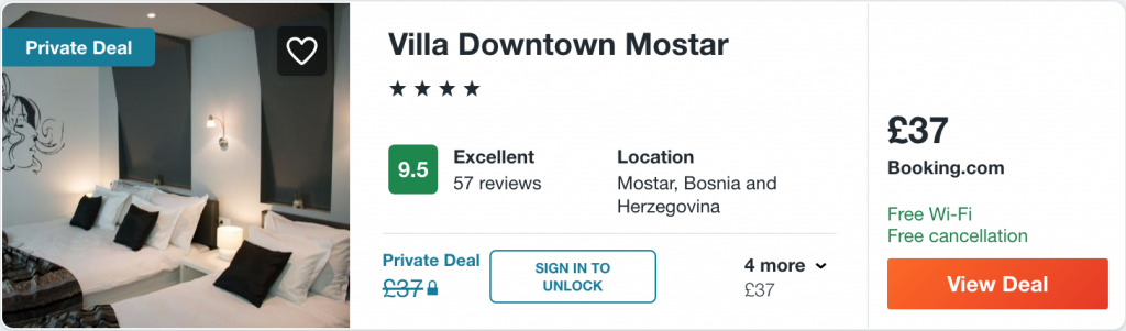 cheap hotel in Mostar