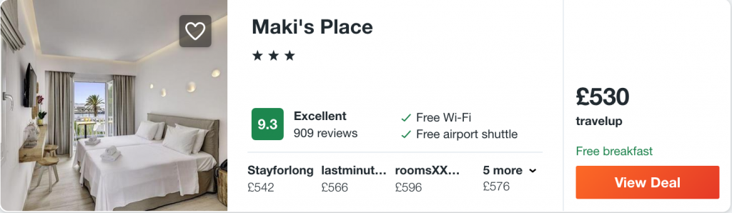 cheap hotel in Mykonos