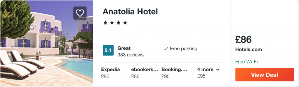 cheap hotel in Mykonos