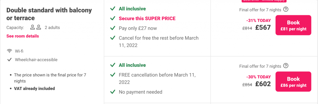 all inclusive hotel in Lanzarote