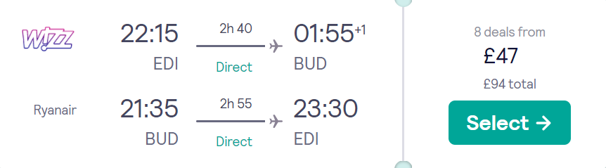 cheap flights to Budapest