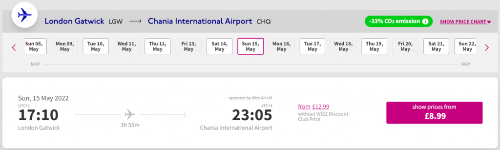 cheap flights to Crete