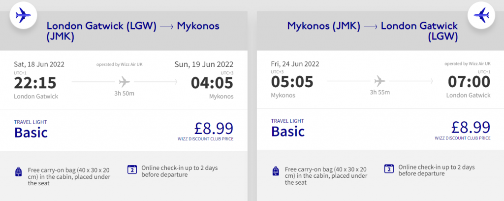 cheap flights to Mykonos