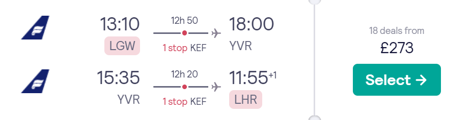 cheap flights to Canada
