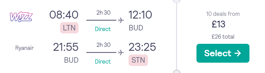 cheap flights to Budapest
