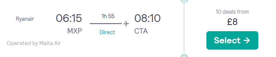 cheap flights to Italy