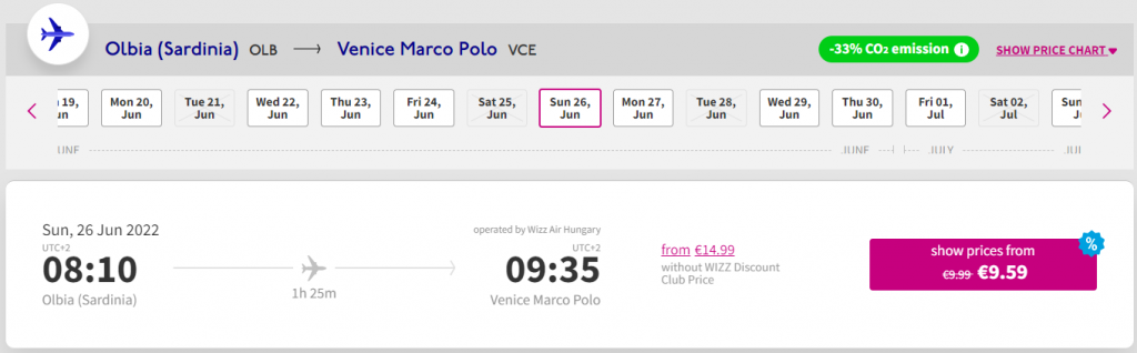 cheap flights to Italy