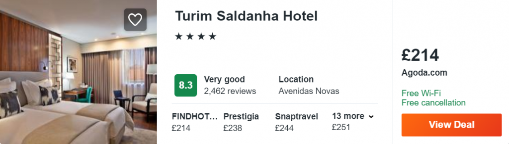 Turim Saldanha Hotel