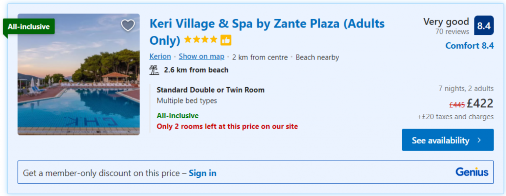 Keri Village & Spa By Zante Plaza - Adults Only