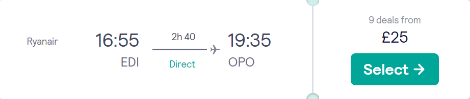 cheap flights to Portugal