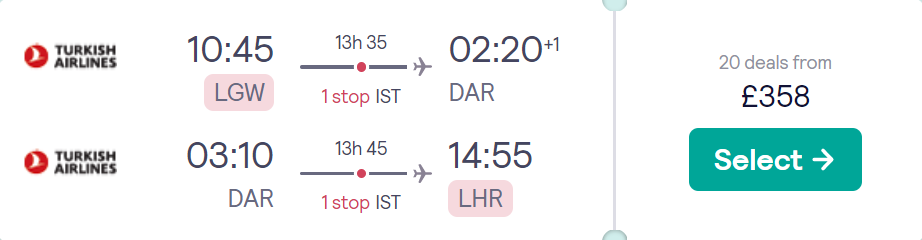 cheap flights to Tanzania