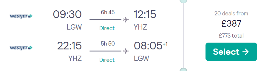 cheap flights to Canada