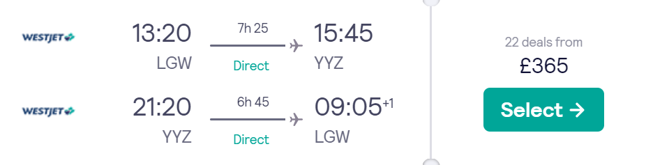 cheap flights to Canada