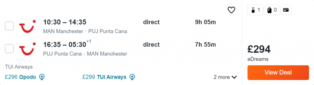 cheap flights to Dominican
