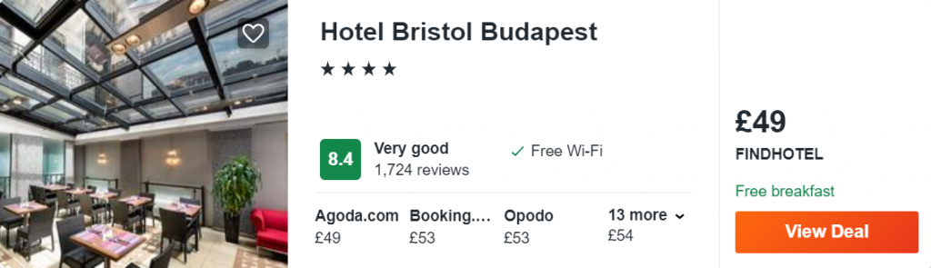 Hotel Bristol Budapest
