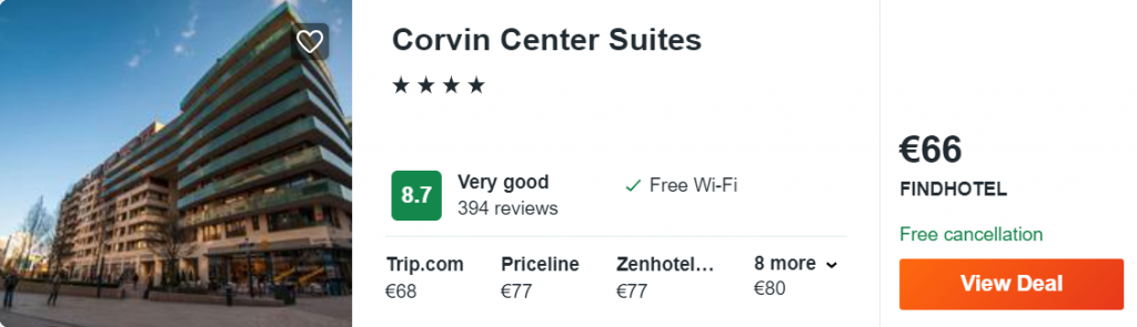 Corvin Center Suites
