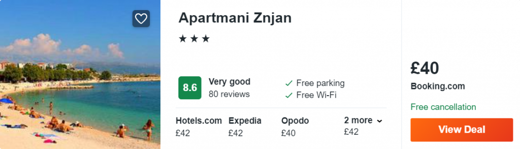 Apartmani Znjan