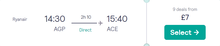 cheap flights to Spain