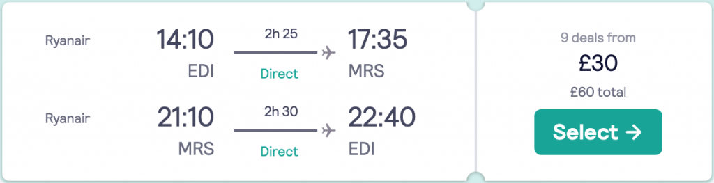 cheap flights to Marseille