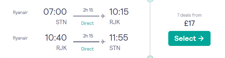 cheap flights to Croatia