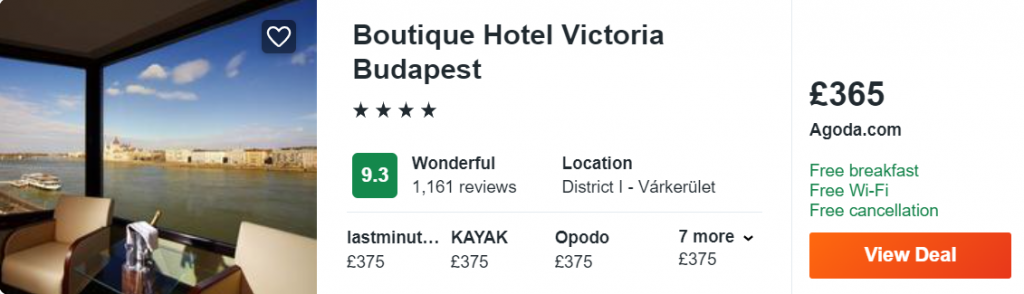 Boutique Hotel Victoria Budapest