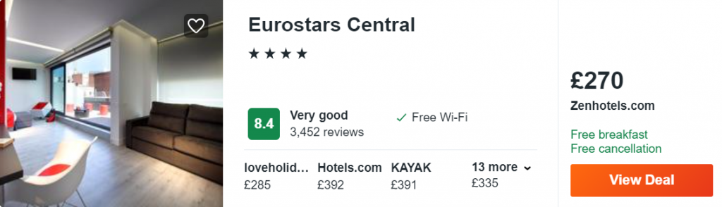 Eurostars Central