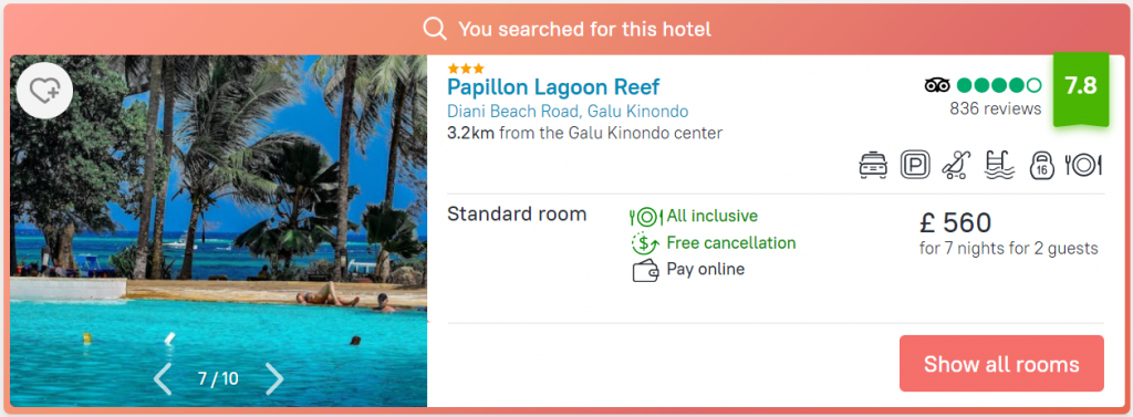 Papillon Lagoon Reef Hotel