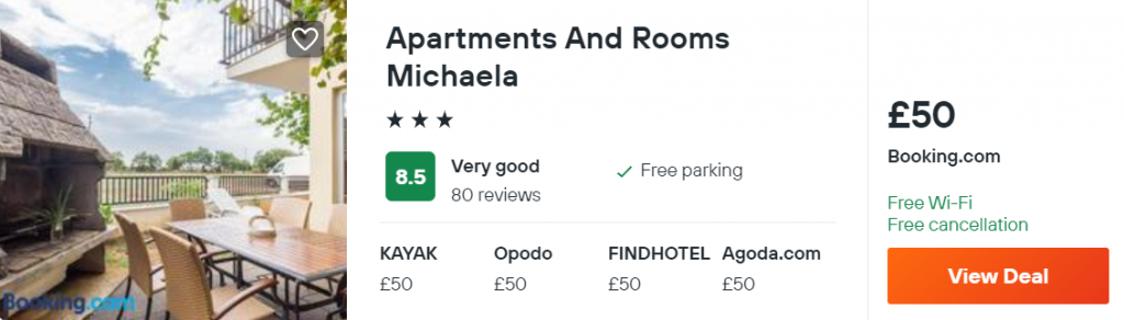 Apartments And Rooms Michaela