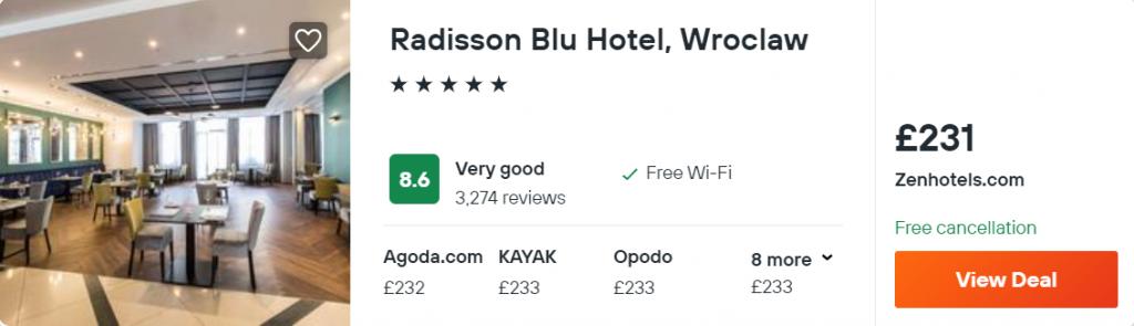 Radisson Blu Hotel, Wroclaw