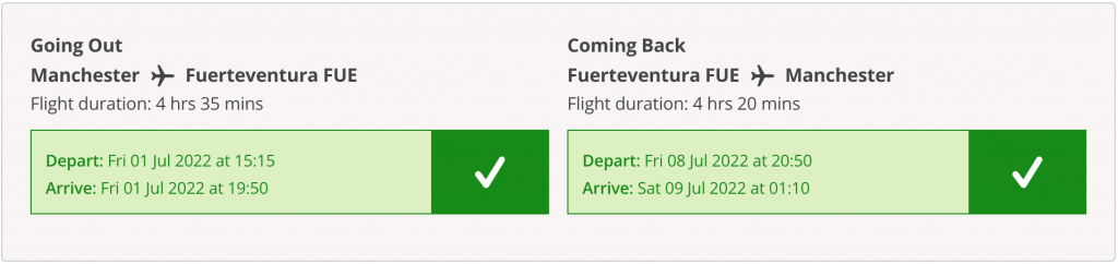 flights to Fuerteventura