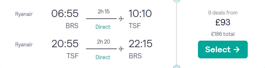 cheap flights to Italy