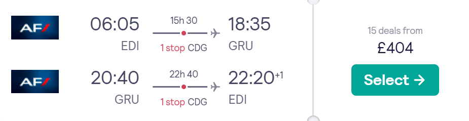 cheap flights to Brazil